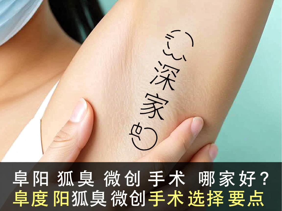 阜阳狐臭微创手术哪家好？深度解析阜阳狐臭微创手术选择要点