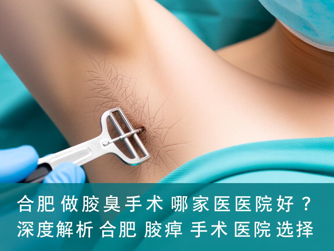 在合肥做腋臭手术哪家医院好？深度解析合肥腋臭手术医院选择