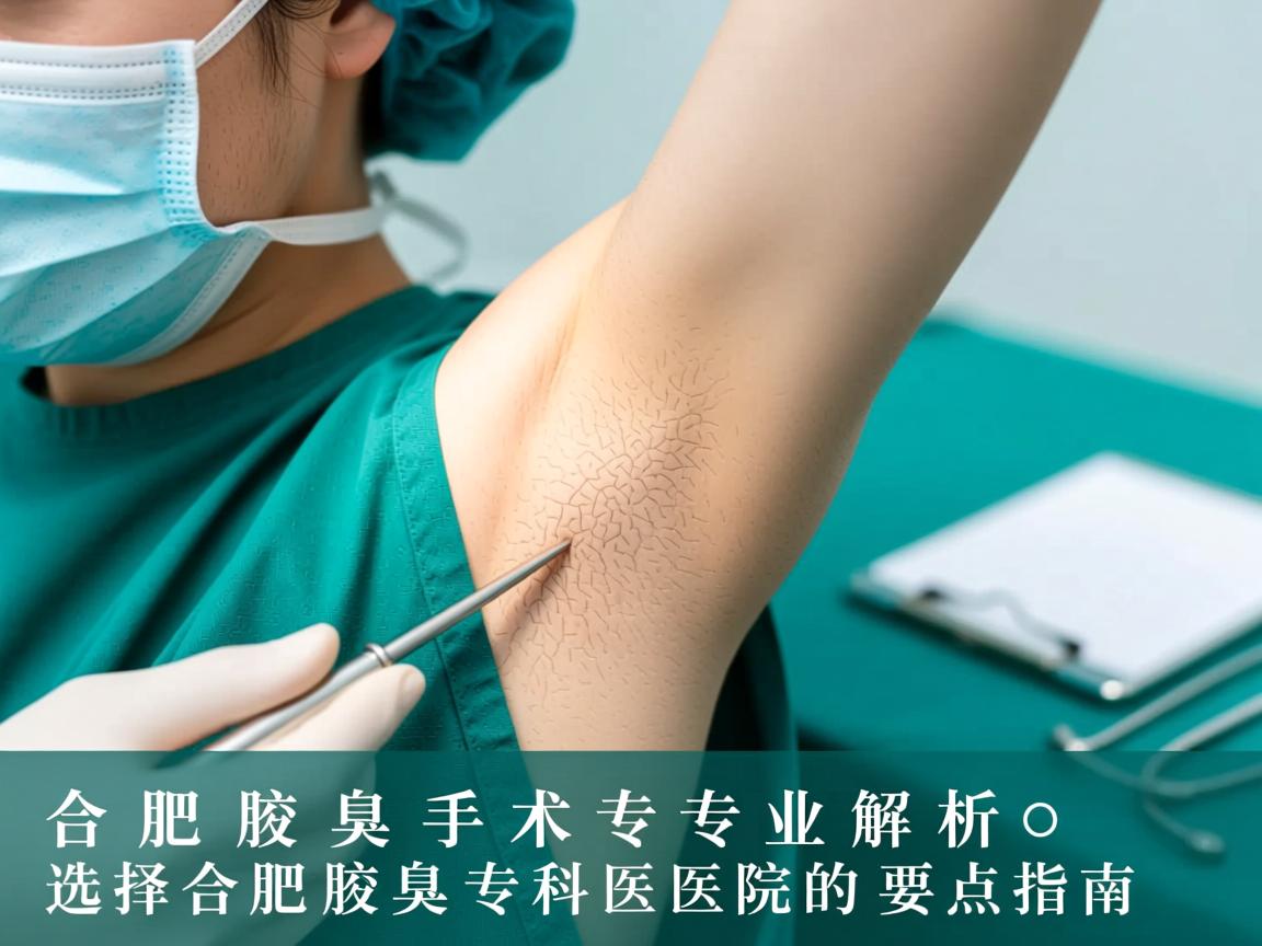 合肥腋臭手术专业解析，选择合肥腋臭专科医院的要点指南