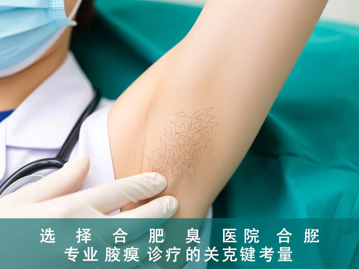 选择合肥腋臭医院，合肥专业腋臭诊疗的关键考量