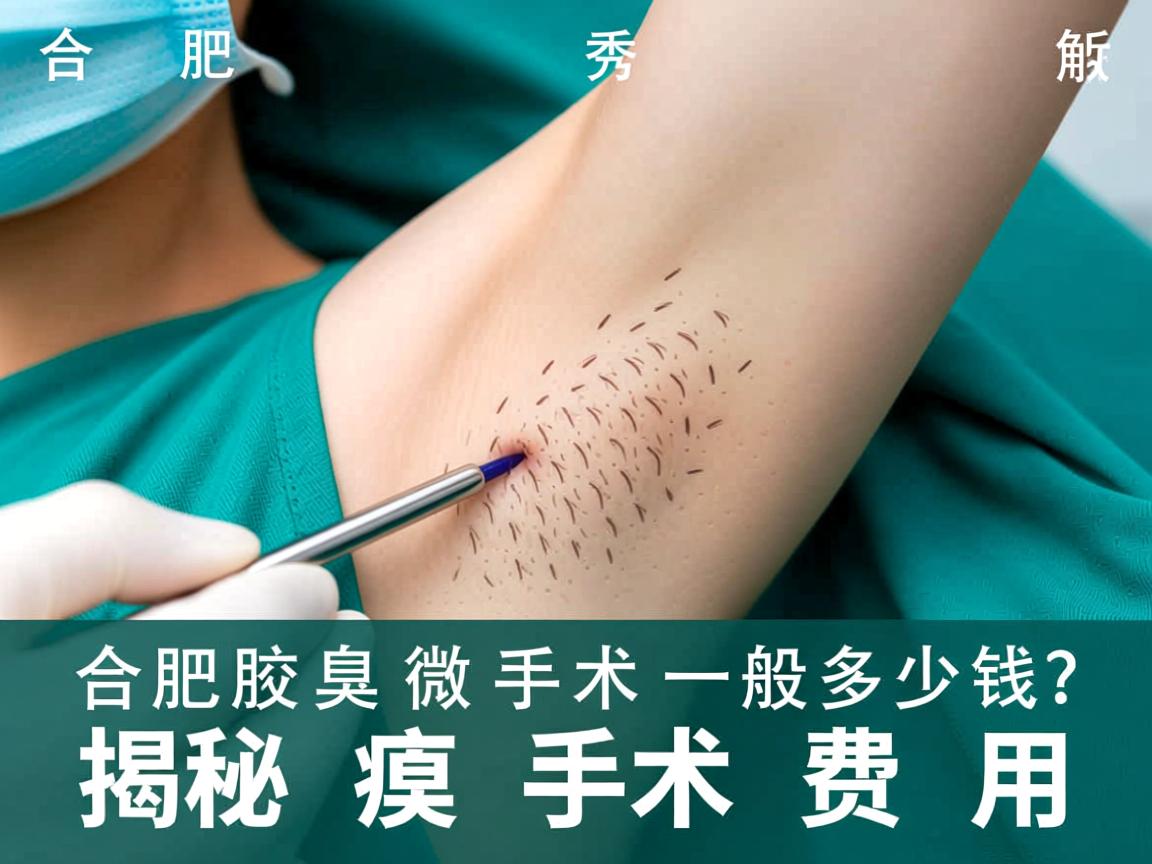 合肥腋秀解析，合肥腋臭微创手术一般多少钱？揭秘腋臭手术费用