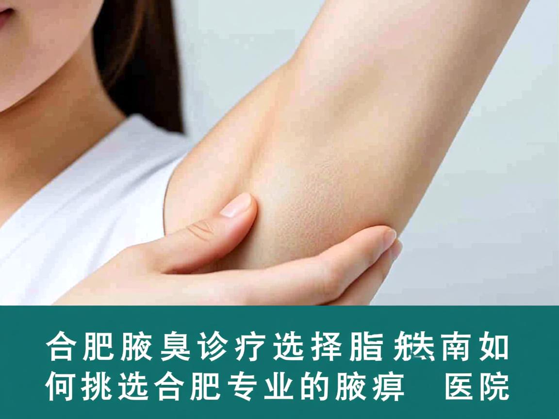 合肥腋臭诊疗选择指南，如何挑选合肥专业的腋臭医院