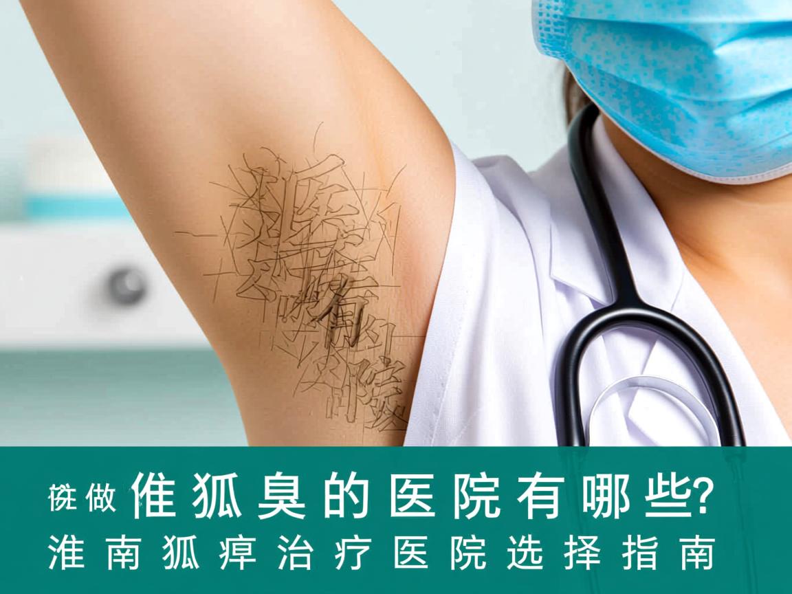 淮南做狐臭的医院有哪些？淮南狐臭治疗医院选择指南