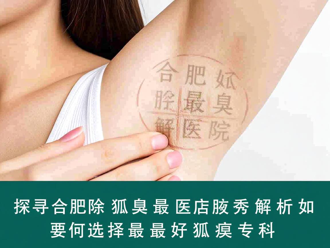探寻合肥除狐臭最好医院，合肥腋秀解析如何选择最好狐臭专科
