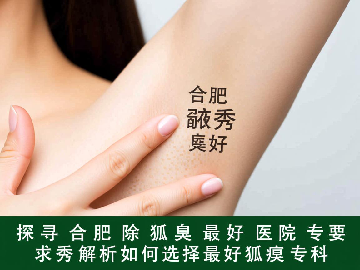 探寻合肥除狐臭最好医院，合肥腋秀解析如何选择最好狐臭专科