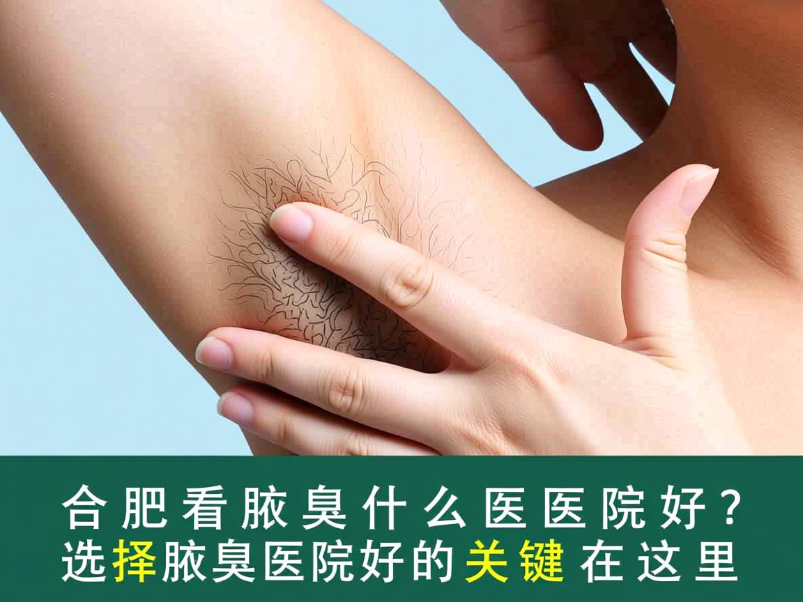 合肥看腋臭什么医院好？选择腋臭医院好的关键在这里