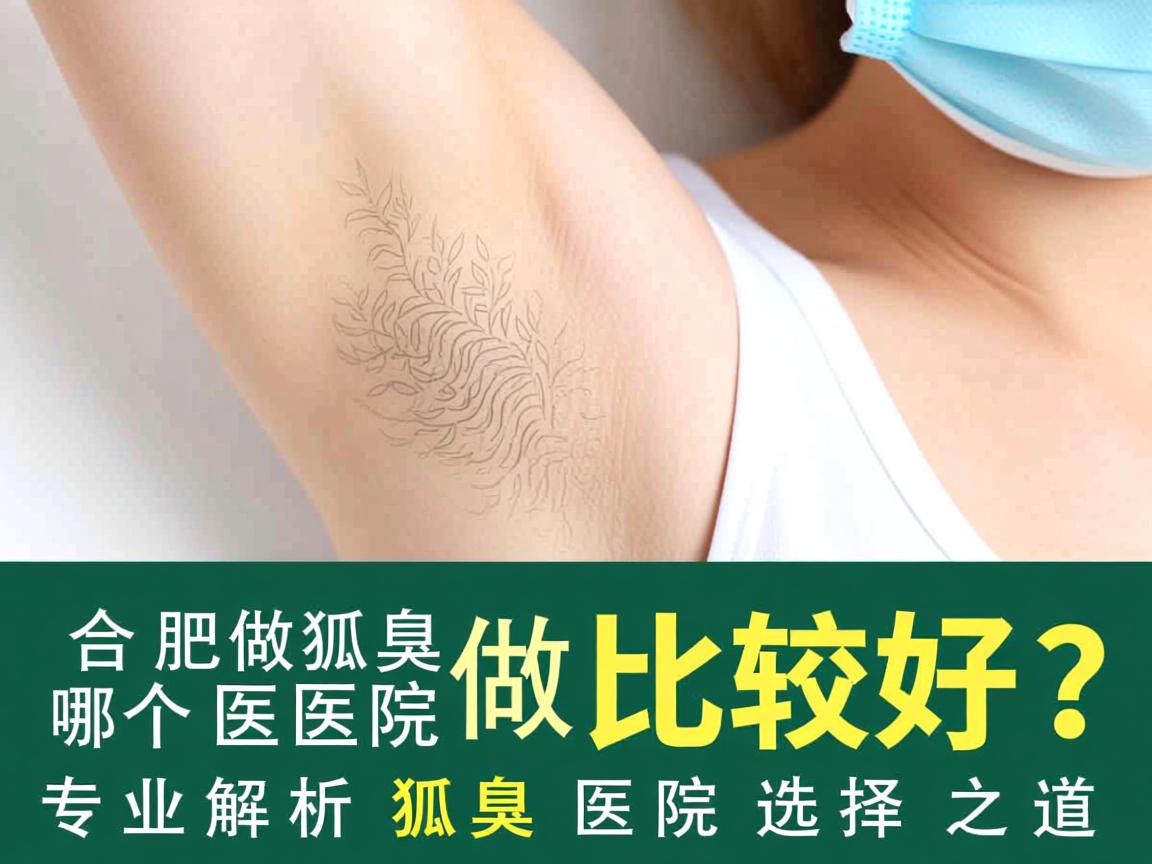 合肥做狐臭哪个医院做比较好？专业解析狐臭医院选择之道