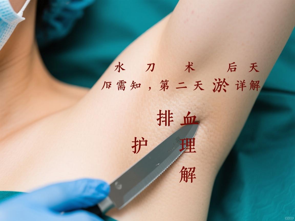 水刀治疗腋臭后需知，水刀术后第二天排淤血护理详解