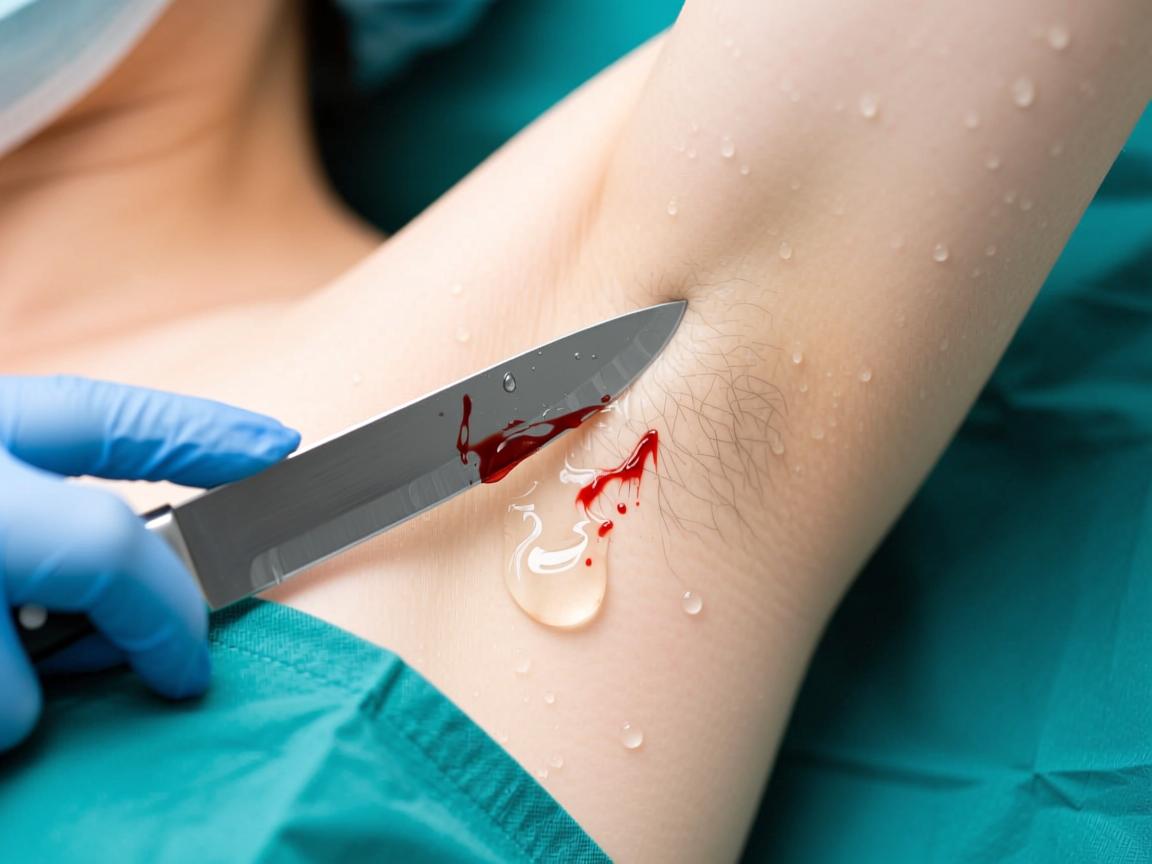 水刀治疗腋臭后需知，水刀术后第二天排淤血护理详解