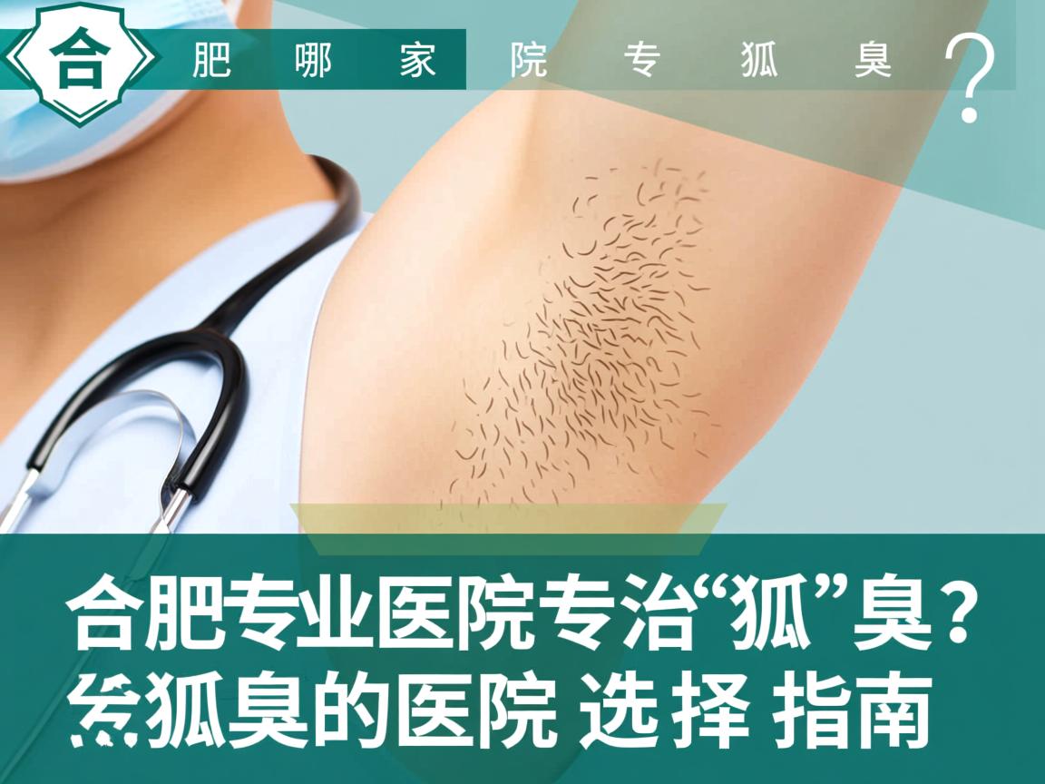合肥哪家医院专治狐臭？合肥专业治疗狐臭的医院选择指南