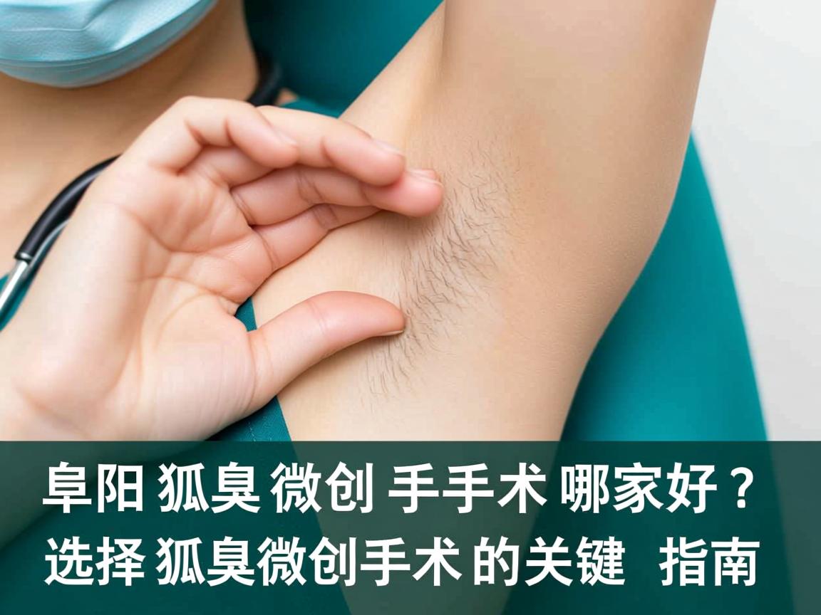 阜阳狐臭微创手术哪家好？选择狐臭微创手术的关键指南