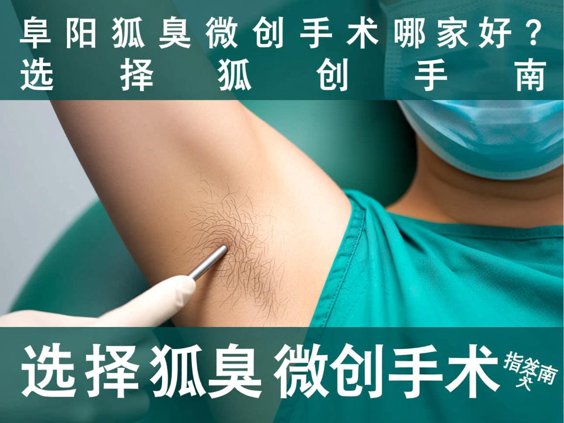 阜阳狐臭微创手术哪家好？选择狐臭微创手术的关键指南