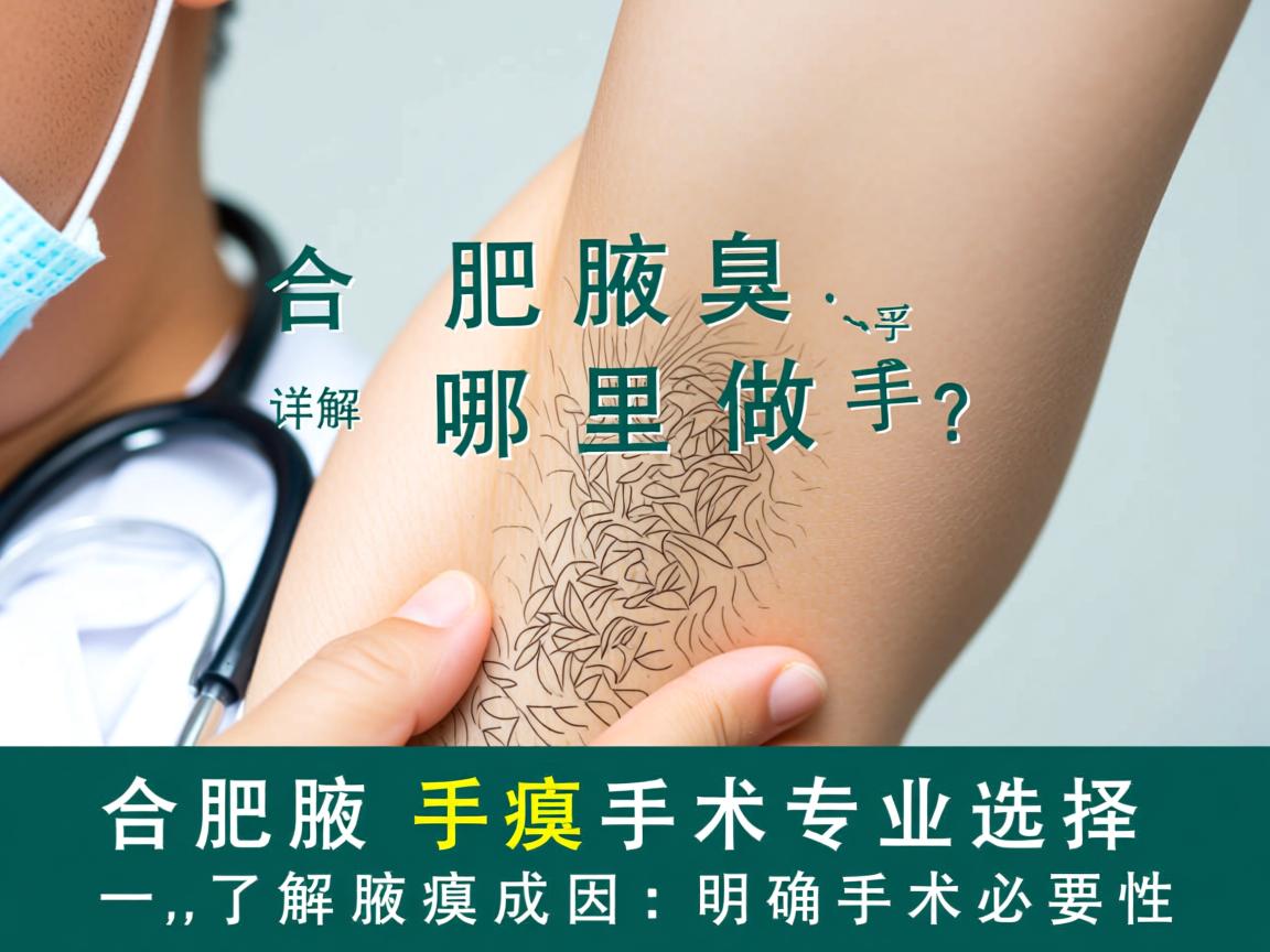 合肥腋臭手术哪里做？详解合肥腋臭手术的专业选择
一，了解腋臭成因，明确手术必要性