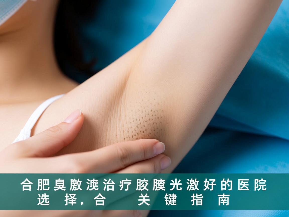 合肥腋臭激光治疗，选择合肥腋臭激光好的医院关键指南