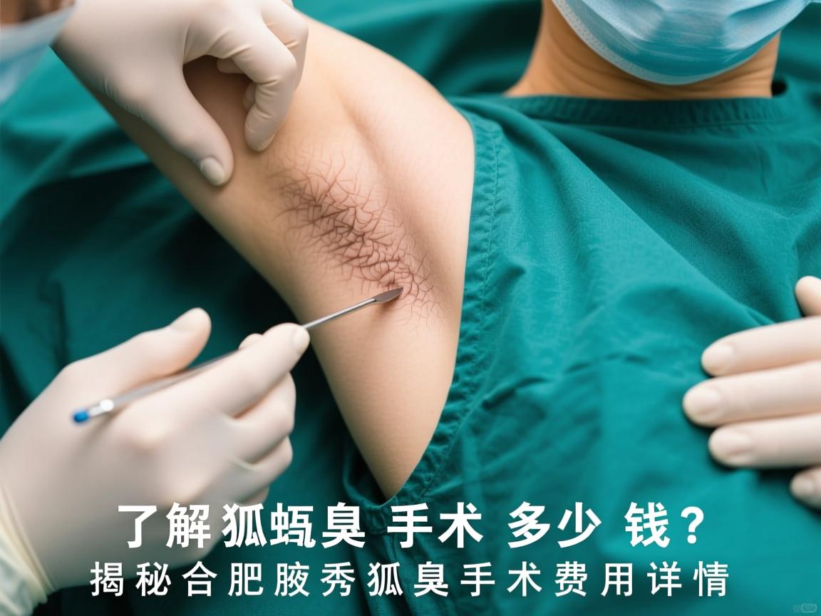 了解狐臭手术多少钱？揭秘合肥腋秀狐臭手术费用详情