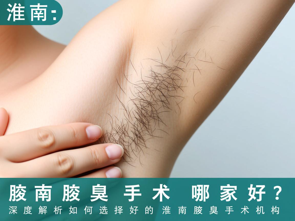 淮南腋臭手术哪家好？深度解析如何选择好的淮南腋臭手术机构