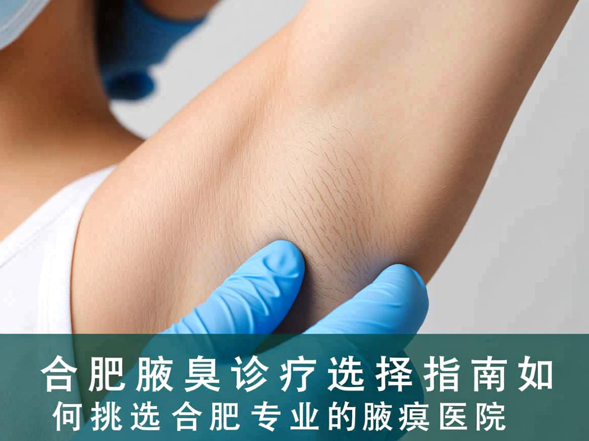 合肥腋臭诊疗选择指南，如何挑选合肥专业的腋臭医院