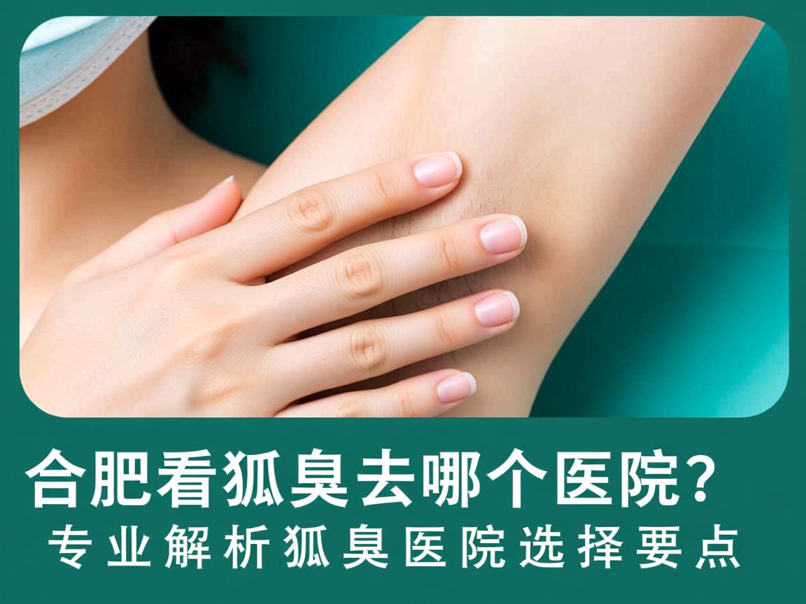 合肥看狐臭去哪个医院？专业解析狐臭医院选择要点
