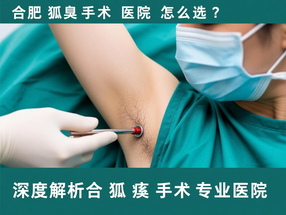 合肥狐臭手术医院怎么选？深度解析合肥狐臭手术专业医院