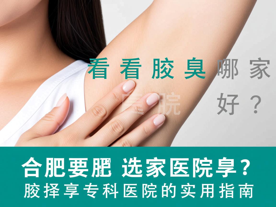 合肥看腋臭哪家医院好？选择腋臭专科医院的实用指南