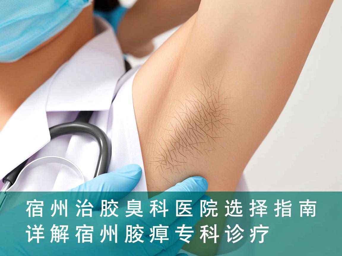 宿州治腋臭科医院选择指南，详解宿州腋臭专科诊疗