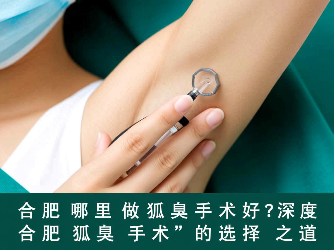 合肥哪里做狐臭手术好？深度解析合肥狐臭手术的选择之道