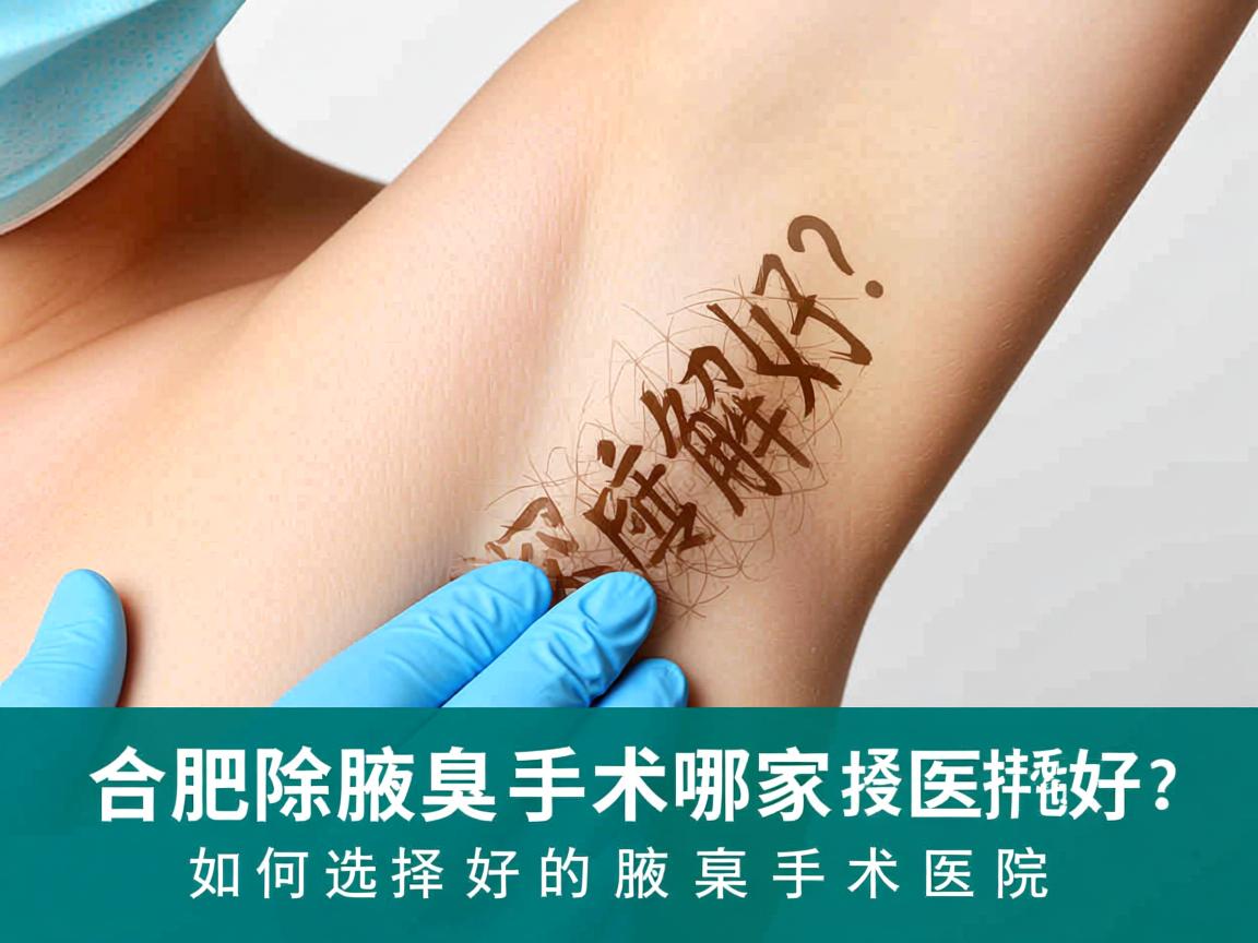 合肥除腋臭手术哪家医院好?深度解析如何选择好的腋臭手术医院 合肥除腋臭手术哪家医院好?深度解析如何选择好的腋臭手术医院