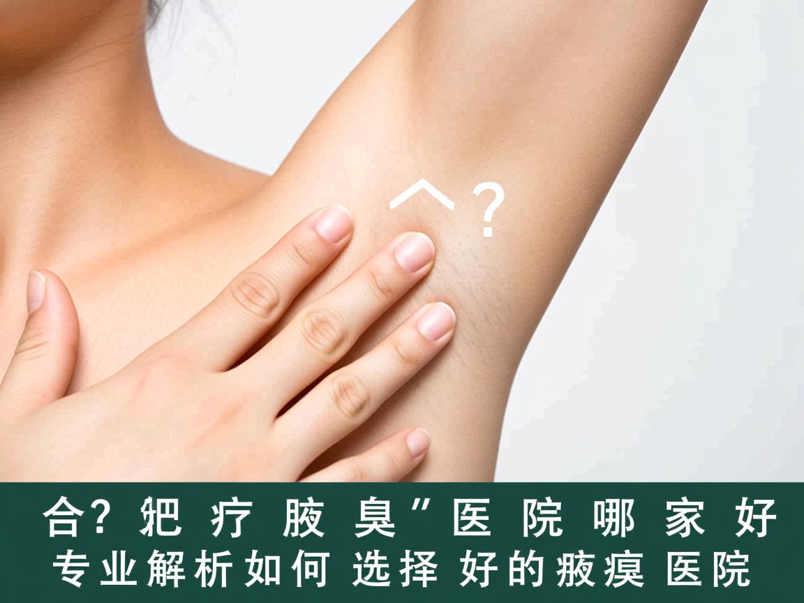 合肥治疗腋臭医院哪家好？专业解析如何选择好的腋臭医院