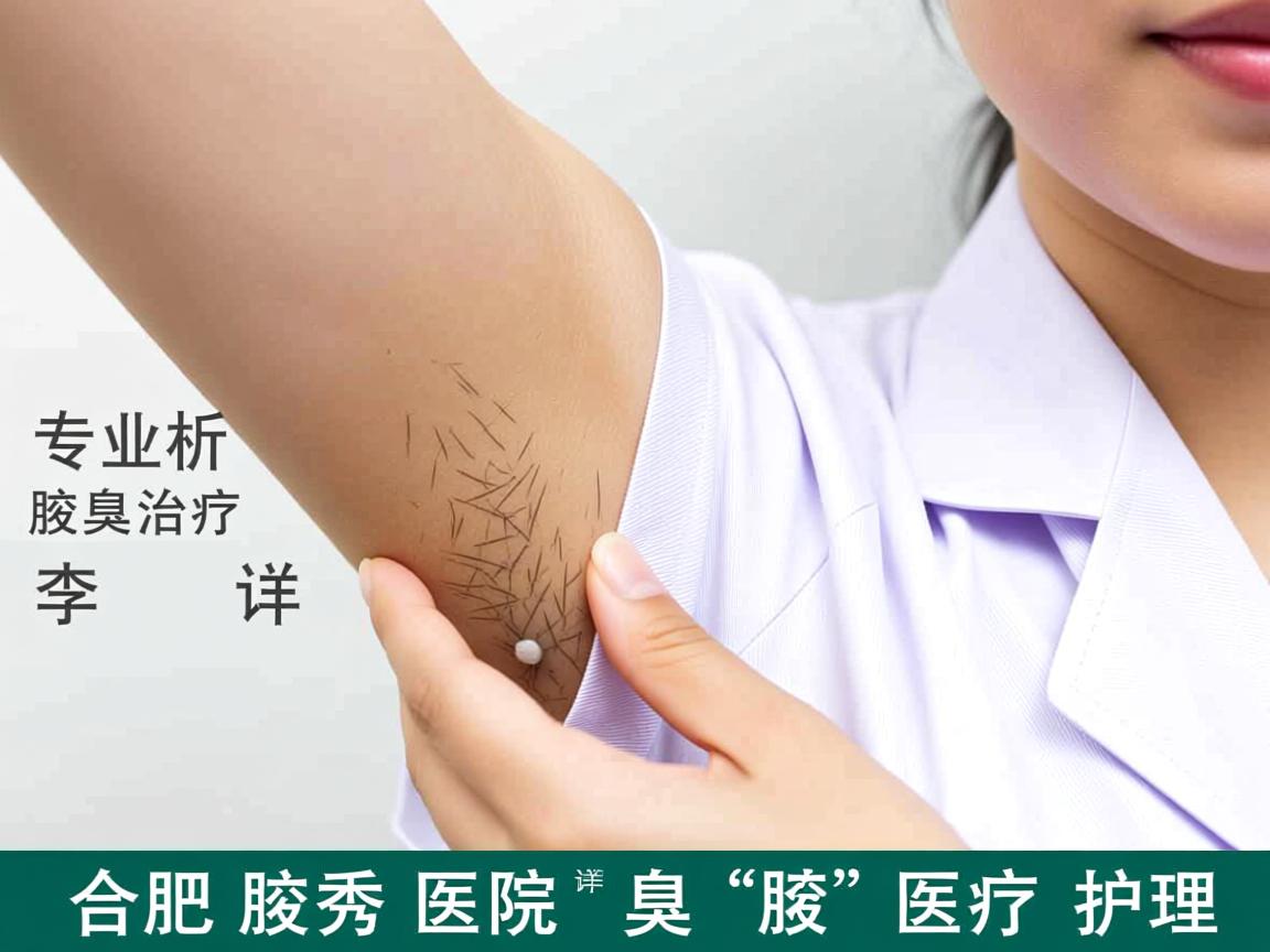专业解析腋臭治疗，合肥腋秀医院李茹详解腋臭医疗护理