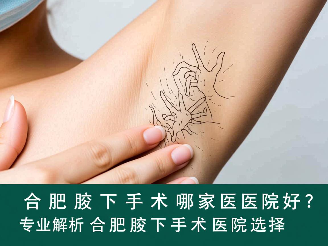 合肥腋下手术哪家医院好？专业解析合肥腋下手术医院选择