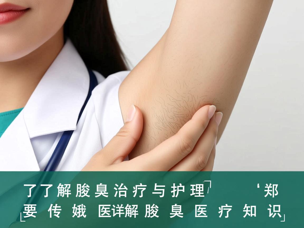 了解腋臭治疗与护理 郑传娥医生详解腋臭医疗知识