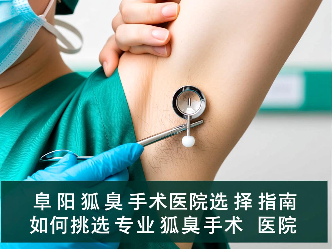 阜阳狐臭手术医院选择指南，如何挑选专业狐臭手术医院