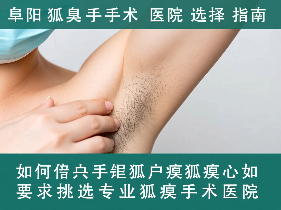阜阳狐臭手术医院选择指南，如何挑选专业狐臭手术医院