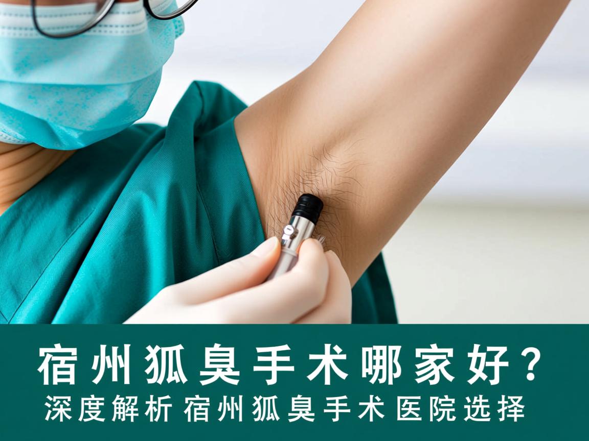 宿州狐臭手术哪家好？深度解析宿州狐臭手术医院选择