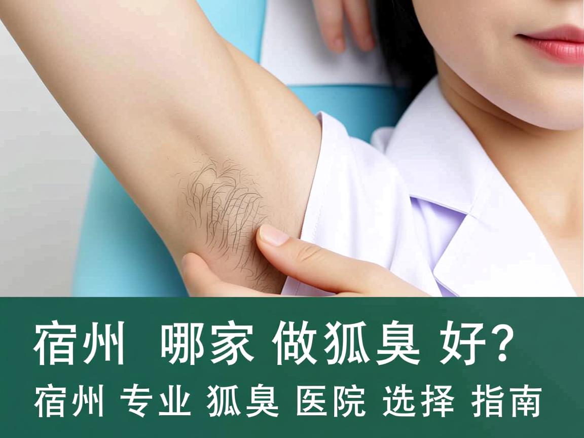 宿州哪家做狐臭好？宿州专业狐臭医院选择指南
