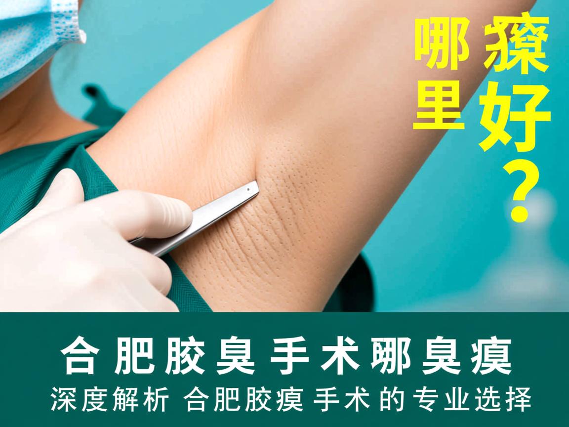 合肥腋臭手术哪里好？深度解析合肥腋臭手术的专业选择