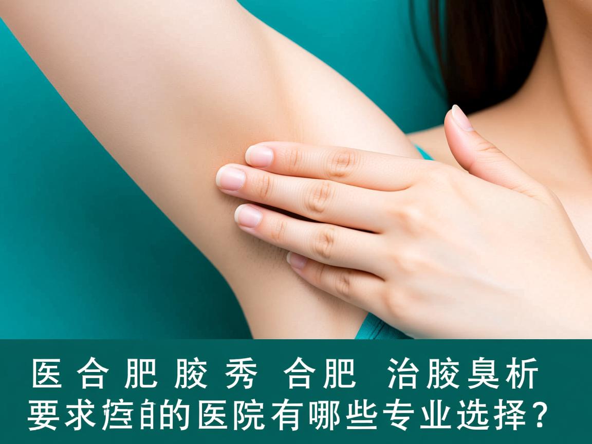 合肥腋秀解析，合肥治腋臭的医院有哪些专业选择？