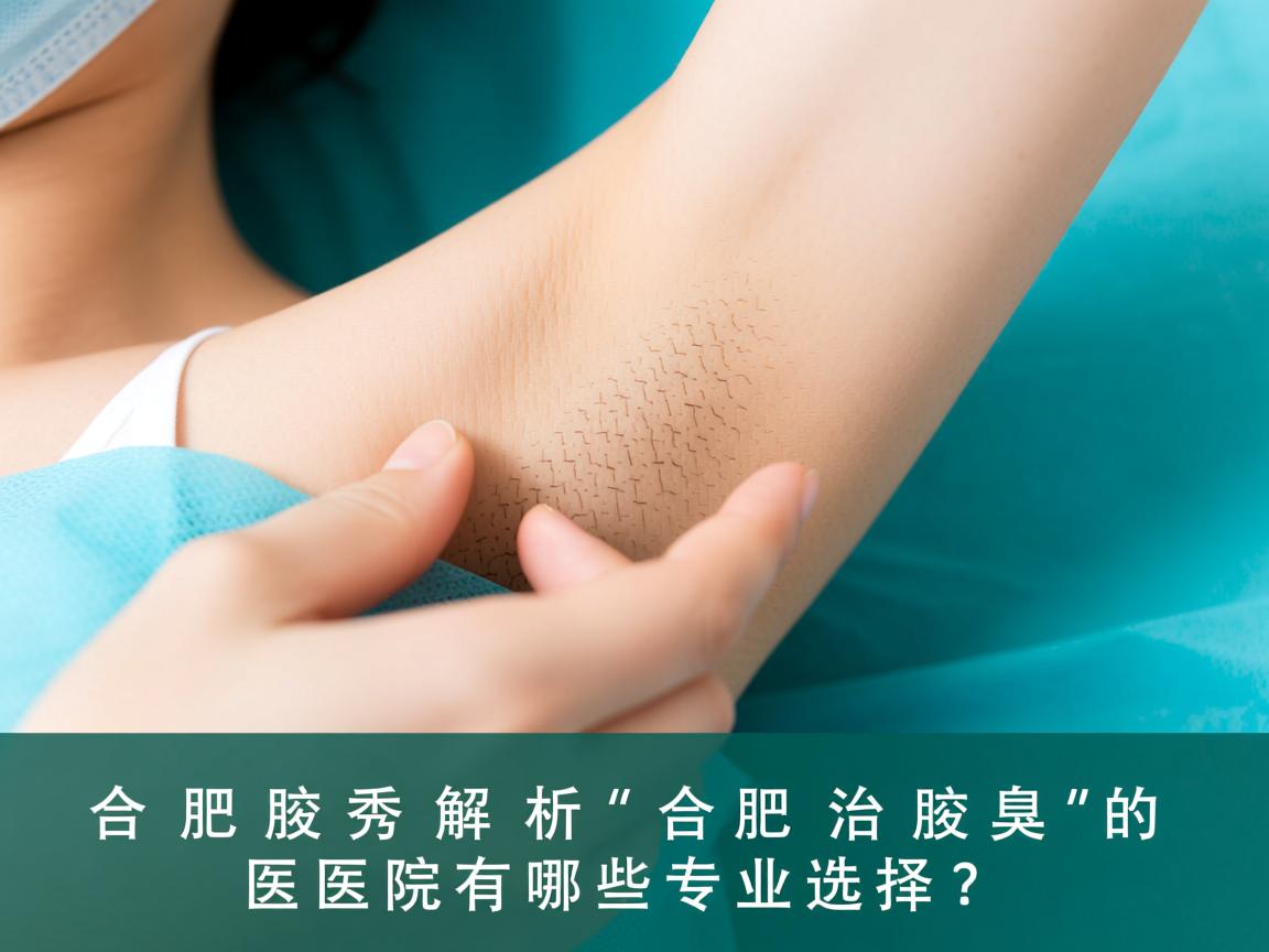 合肥腋秀解析，合肥治腋臭的医院有哪些专业选择？