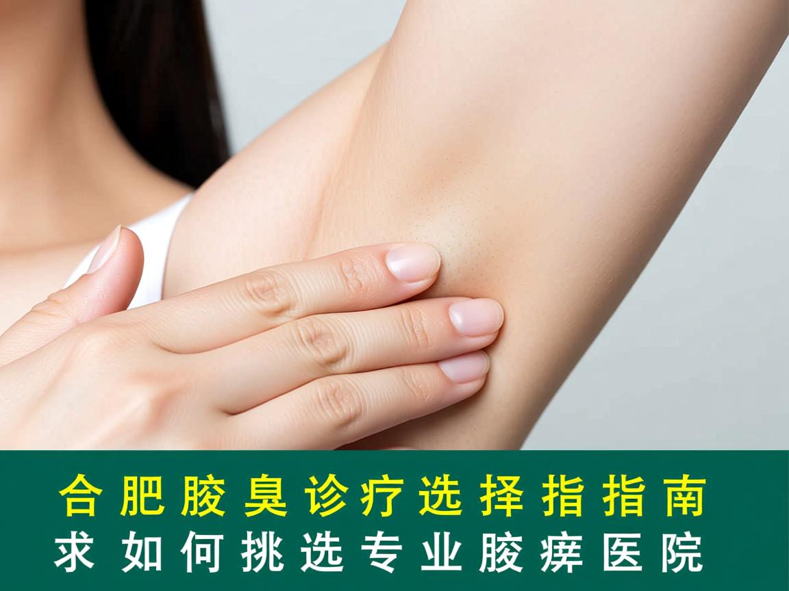 合肥腋臭诊疗选择指南，如何挑选专业腋臭医院
