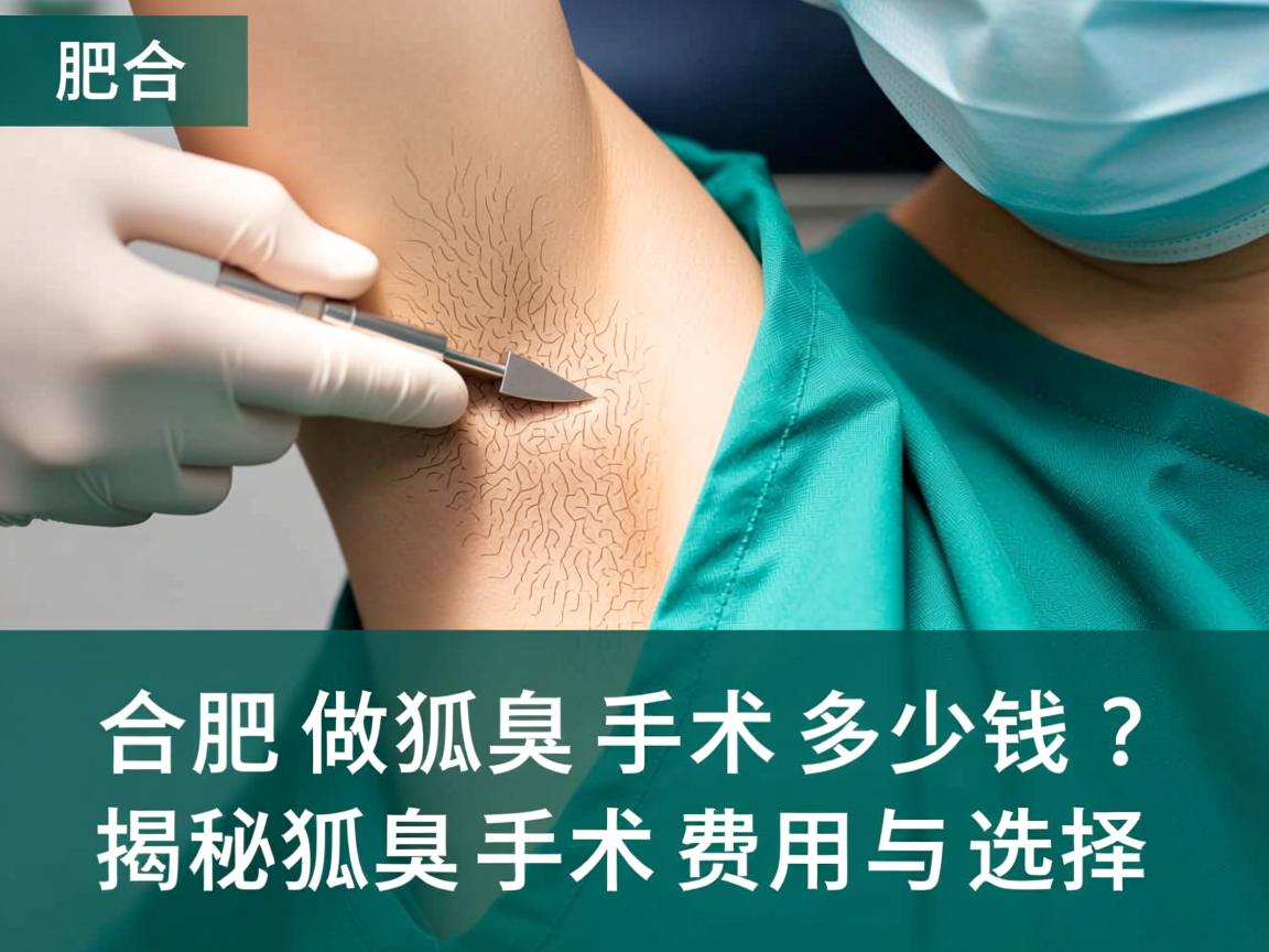 合肥做狐臭手术多少钱？揭秘狐臭手术费用与选择