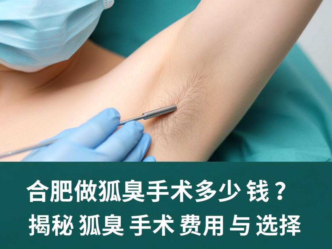 合肥做狐臭手术多少钱？揭秘狐臭手术费用与选择