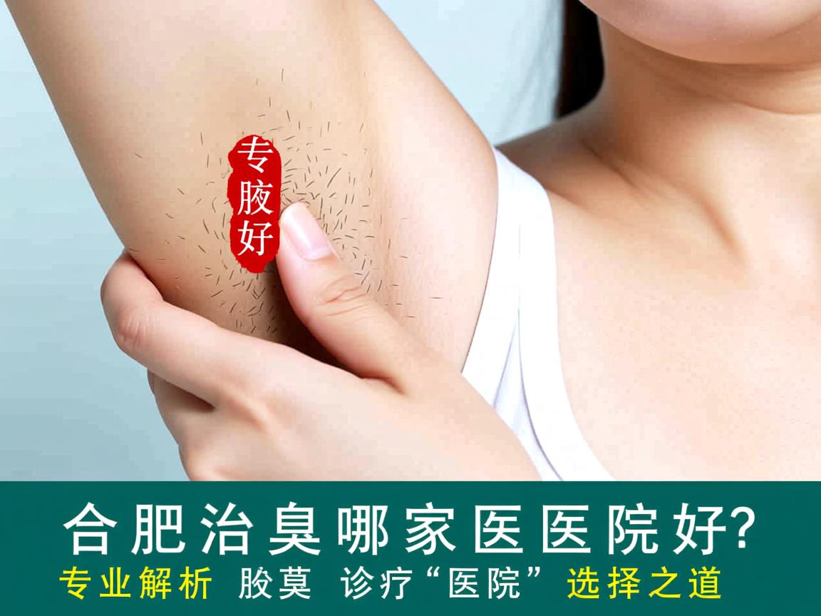 合肥治腋臭哪家医院好？专业解析腋臭诊疗医院的选择之道