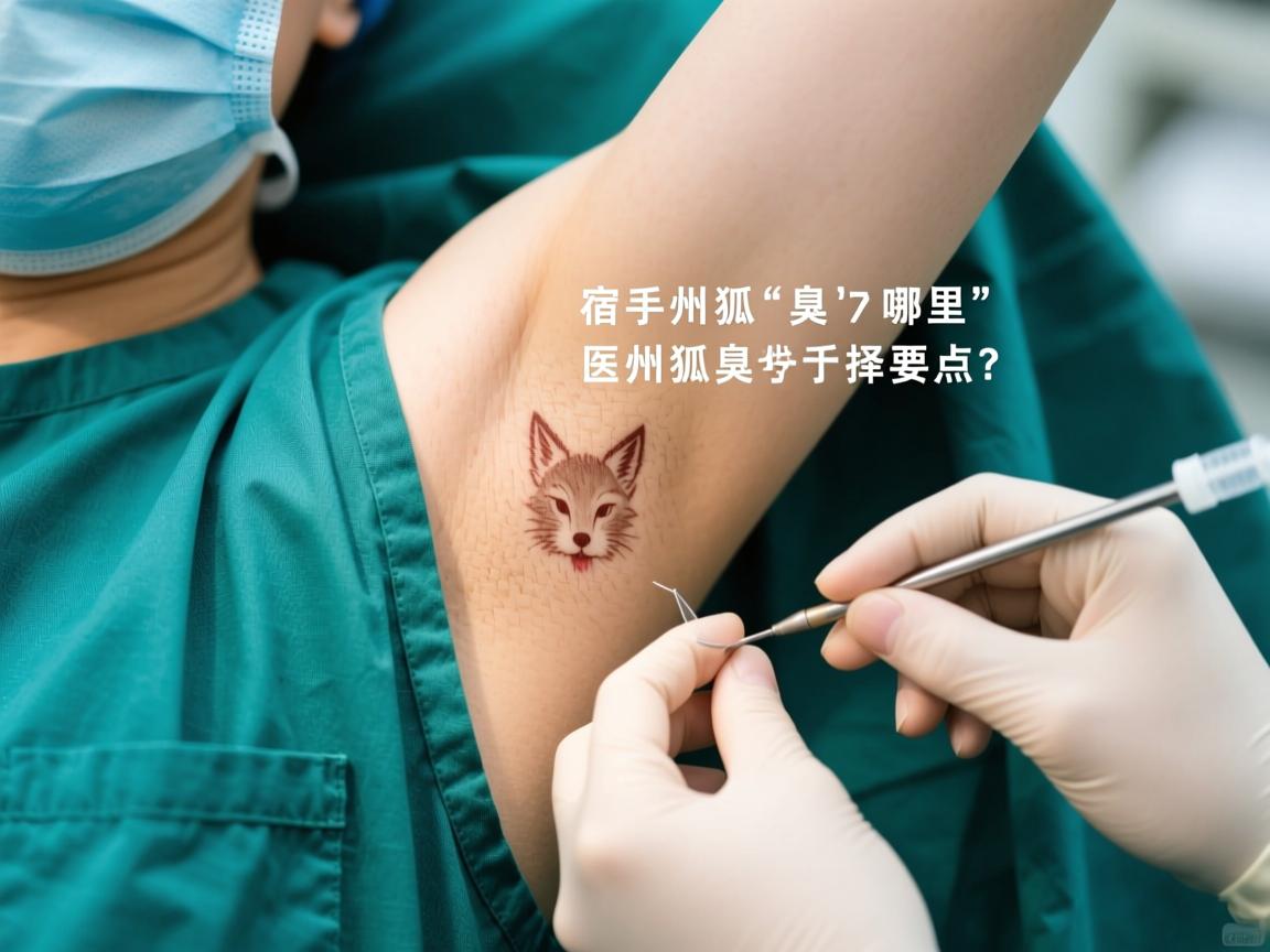 宿州狐臭手术哪里做？详解宿州狐臭手术医院选择要点