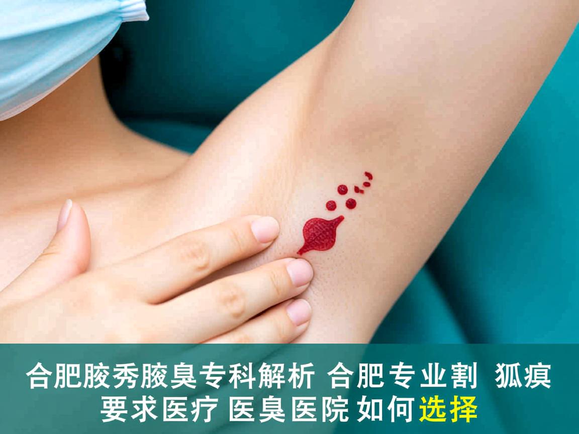 合肥腋秀腋臭专科解析，合肥专业割狐臭医院如何选择