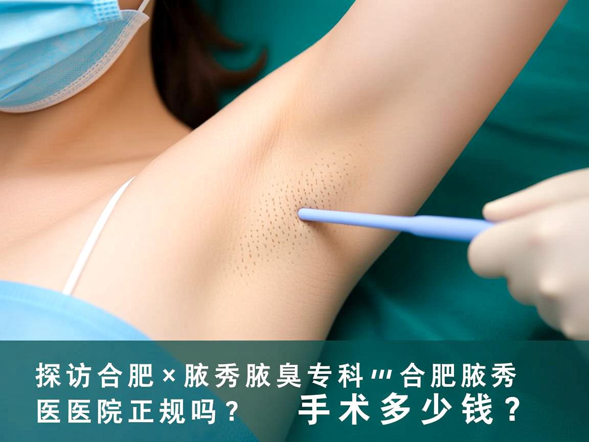 探访合肥腋秀腋臭专科，合肥腋秀医院正规吗？手术多少钱？