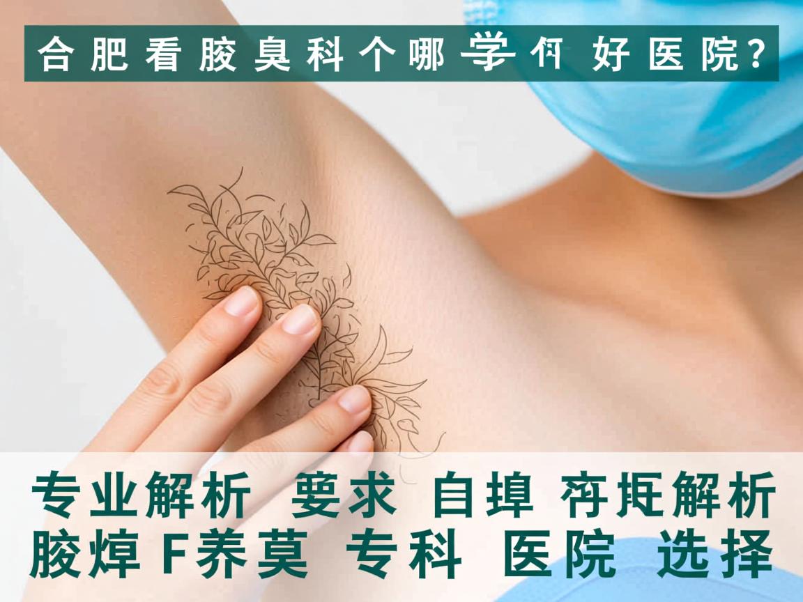 合肥看腋臭科哪个医院好？专业解析腋臭专科医院选择