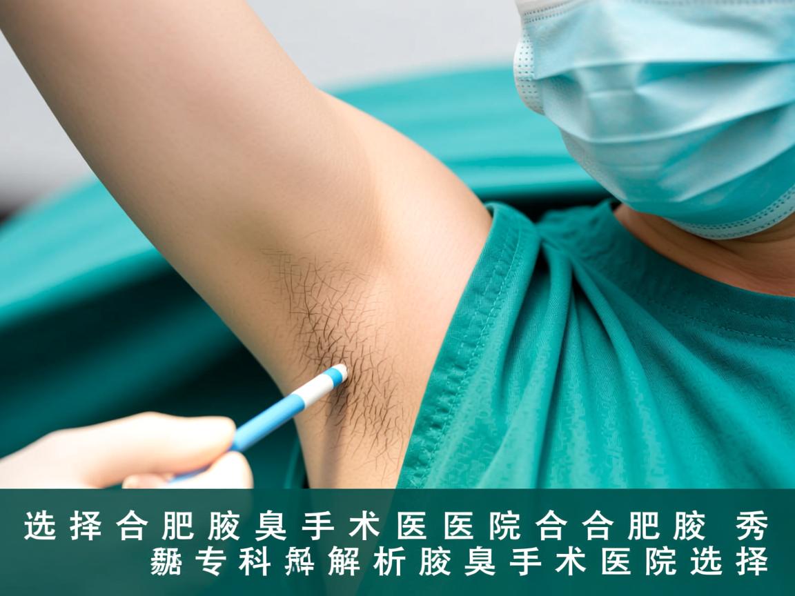选择合肥腋臭手术医院，合肥腋秀专科解析腋臭手术医院选择