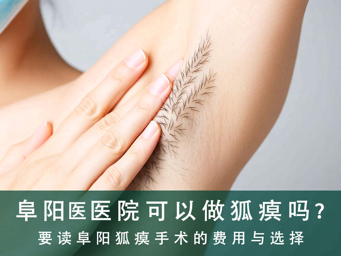 阜阳医院可以做狐臭吗？解读阜阳狐臭手术的费用与选择