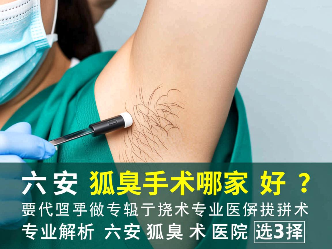 六安做狐臭手术哪家好？专业解析六安狐臭术医院选择