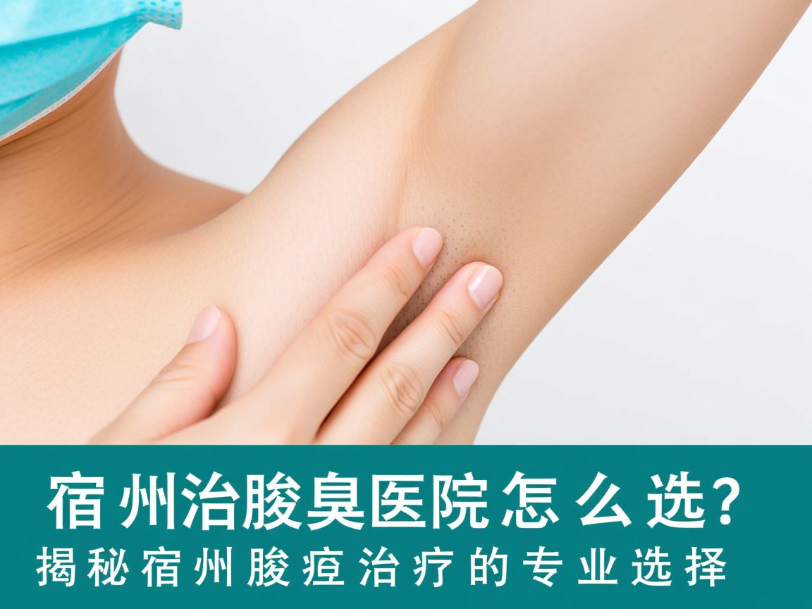 宿州治腋臭医院怎么选？揭秘宿州腋臭治疗的专业选择